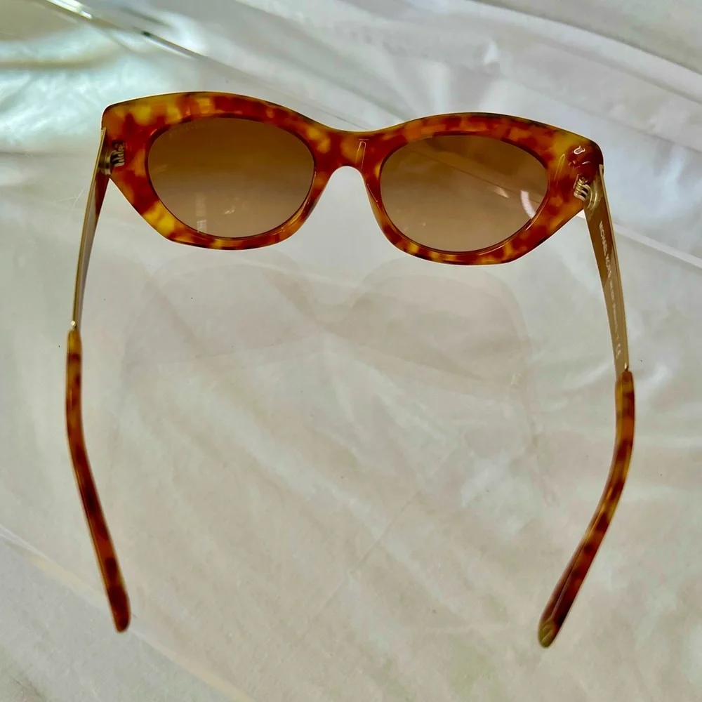 Michael Kors Paloma II Sunglasses, Tortoise Front, Gold and Tortoise Temples